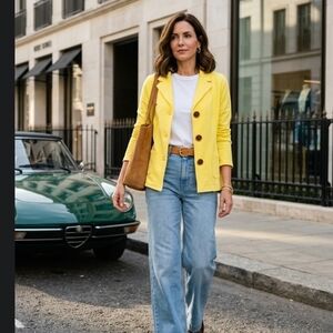 Neon Buddha Yellow Blazer NWT S